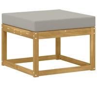 Tabouret d'extérieur vidaXL en bois massif d'acacia, blanc