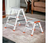 Tabouret d'intérieur en aluminium avec pieds antidérapants Tip Tap STEP-UP - 3 marches