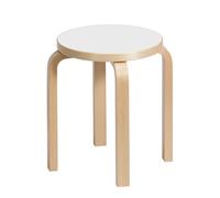 Tabouret E60 en Bouleau Lamellé-collé Blanc