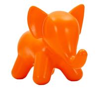 Tabouret éléphant orange en PE pour usage extérieur, 86 x 46 x 56 cm