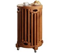 Tabouret empilable en bois massif, table d'appoint ronde multifonction, meuble gigogne, peu encombrant, charge de 300 kg, idéal pour salon, salle à manger, chambre à coucher