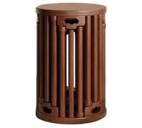 Tabouret empilable en bois massif, table d'appoint ronde multifonction, meuble gigogne, peu encombrant, charge de 300 kg, idéal pour salon, salle à manger, chambre à coucher