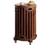 Tabouret empilable en bois massif, table d'appoint ronde multifonction, meuble gigogne, peu encombrant, charge de 300 kg, idéal pour salon, salle à manger, chambre à coucher
