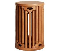 Tabouret empilable en bois massif, table d'appoint ronde multifonction, meuble gigogne, peu encombrant, charge de 300 kg, idéal pour salon, salle à manger, chambre à coucher