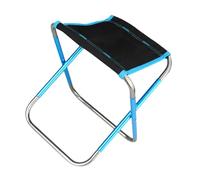 Tabouret en Alliage D'aluminium et Toile Oxford Bleu Pliant Portable | Hiking et Jardin, Paquet de Rangement Inclus, Finitions Soignées et Détails Délicats