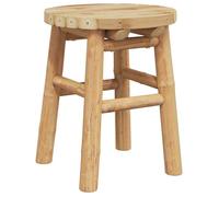 Tabouret en bambou naturel - vidaXL - 30x30x36 cm - Beige - Solide - Écolo - Usage intérieur - Poids maximal 110 kg