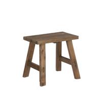 Tabouret en bois Bold - L38 x l28 5 x H34 cm - Bois recyclé - Marron - Mica Decorations