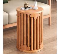 Tabouret en bois massif avec roulettes, table d'appoint empilable pour une utilisation multifonctionnelle dans le salon et la chambre à coucher