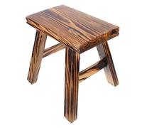 Tabouret en Bois Massif Bas, Stable, Léger, pour Maison et Dortoir | Bois de Pin, Bords Arrondis et Surface Lisse, Facile à Ranger, Adapté à Tous les Âges