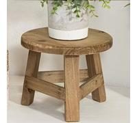 Tabouret en bois pour plantes, petit support rond pour pots de fleurs convenant pour l'intérieur et l'extérieur, présentoir décoratif convenant pour les pots de fleurs, base en bois haute pour le salo