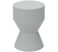 Tabouret en céramique - Tabouret de jardin - Table d'appoint - Repose-pieds - Support pour plantes - Gris clair - Résistant aux intempéries