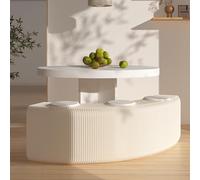 Tabouret En Papier Kraft En Accordéon,Banc De Papier Pliable,Banc En Accordéon Portable Et Peu Encombrant,Installation En 6 Secondes, Siège En Papier Léger Pour Maison,Bureau,Salon B,350*36*40CM