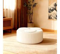 Tabouret en papier pliable et portable, design en accordéon nid d'abeille, repose-pieds pliable pour salon, chambre à coucher, bureau, siège en papier kraft pour adultes