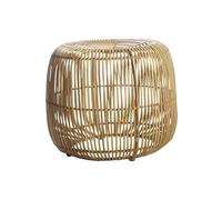 Tabouret en rotin beige, rond, uni, style Modern - House Doctor, Modern - 52x52x45 cm