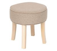 Tabouret en Tissu "Adriel" 35cm Beige