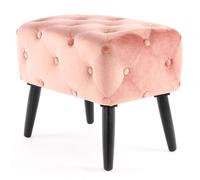 Tabouret en Velours "Piano" 60cm Rose