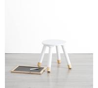 Atmosphera Tabouret enfant Douceur H27 cm Blanc
