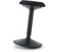 Tabouret Ergonomique à Bascule, Améliore la posture, Assise Ronde Confortable et Base bombée antidérapante, Hauteur réglable 55 - 79 cm, Poste Assis-debout, Travail bureau, Télétravail, Dessin - Noir