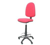 Tabouret ergonomique avec mécanisme de contact permanent réglable en hauteur et anneau de repose-pieds Siège et dossier rembourrés Rose