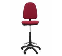 Tabouret ergonomique Ayna - PIQUERAS Y CRESPO - réglable en hauteur - anneau repose-pieds - tissu marron BALI