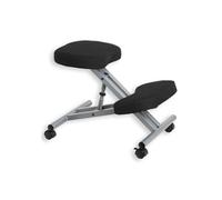 Tabouret ergonomique ROBERT aluminium/noir