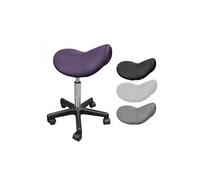 Vivezen - Tabouret Ergonomique, Selle de Cheval à roulettes réglable en Hauteur de 49.5 à 68 cm et pivotable à 360° - 4 Coloris