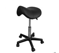 Vivezen Tabouret ergonomique selle de cheval réglable 49,5–68 cm pivot 360° Noir