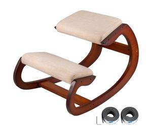 Tabouret ergonomique - VEVOR - Capacité de 150 kg Siege Ergonomique à Genoux Chaise Fauteuil Tabouret en Bois