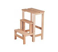 Tabouret Escabeau en hêtre vernis - EUGENE -