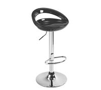 Tabouret haut Disco Disco coque échancrée noir