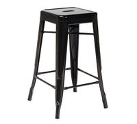 Tabouret haut empilable en acier Lix Noir ¿65 cm