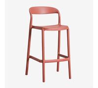 Tabouret haut empilable en polypropylène Brenza Terracota ¿65 cm