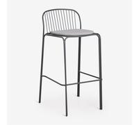 Tabouret haut en acier Anerina Gris Graphite ¿75 cm