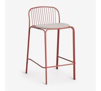 Tabouret haut en acier Anerina Terracota ?65 cm