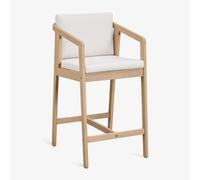 Tabouret haut en bois d'acacia Kaela Acacia Marron Clair ¿65 cm