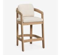 Tabouret haut en bois d'acacia Uleno Acacia Marron Clair ¿65 cm