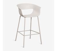Tabouret haut en polypropylène et acier Alanys Blanc de Pierre ¿75 cm