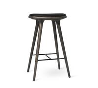 Tabouret haut Sirska gris Mater de chêne teinté - 5704794010423