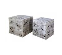 Tabouret homestyle4u marron