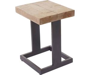 Tabouret HWC-A15, tabouret de pied tabouret en bois, sapin massif rustique MVG 48x36x32cm