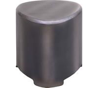 Tabouret Hwc-L74, Tabouret En Bois, Bois Certifié Mvg Industrial, Aspect Métal Brossé Multicolore