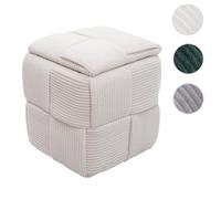 Mendler Tabouret HWC-Q47 (260 g/m²) 43 x 40 x 40 cm crème