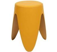 Tabouret Jaune Moutarde Tulipe en Polypropylène Empilable Ø46 cm - QARIS - ALTOBUY Jaune G