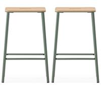 Tabouret Lot de 2 T. Abba aigue-marine