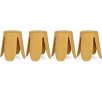 Tabouret Lot de 4 T. Imogen moutarde