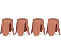 Tabouret Lot de 4 T. Imogen terre cuite