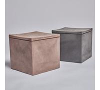 TABOURET LOUNGE CUBE MOLESKIN SERRALUNGA