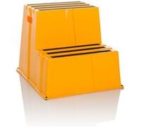 Tabouret marchepied / marchepied TIO-E2 plastique jaune hjh OFFICE Jaune G