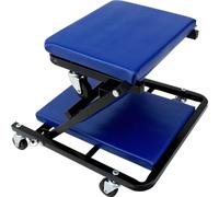 Tabouret mécanicien et chariot roulant 2 en 1, bleu, charge maximale de 150 kg