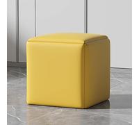 Tabouret ottoman 5 en 1 multi-usages empilable avec roulettes pivotantes - Élégant fauteuil cube en similicuir et repose-pieds pour salon et salle à manger Solution peu encombrante